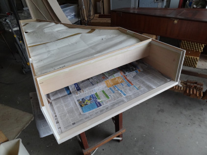 Pymble Ladies’ College harpsichord case primed 40K jpeg