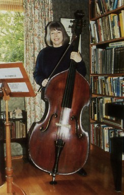 Diana Ford with her double bass 32K jpeg