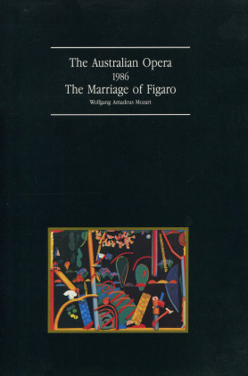 The Australian Opera 1986 Figaro program cover 28K jpeg