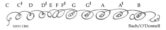 Bach/O’Donnell squiggle ©2011 CBH 10K gif