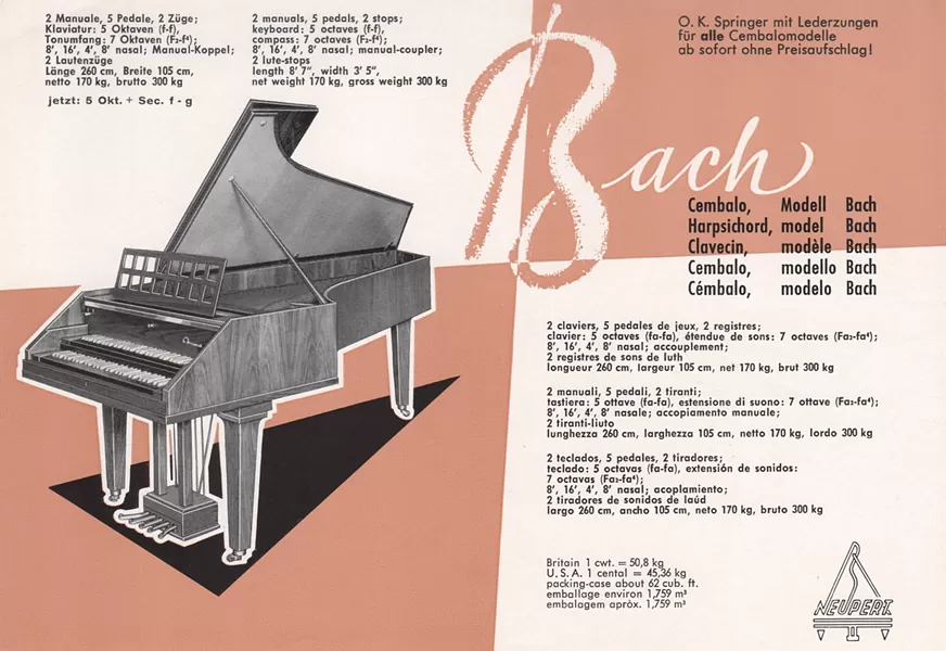 Neupert Bach model harpsichord brochure 65K webp