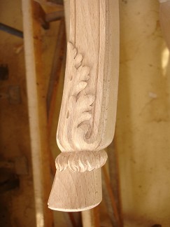Oman French Double carved donkey foot cabriole leg 19K jpeg