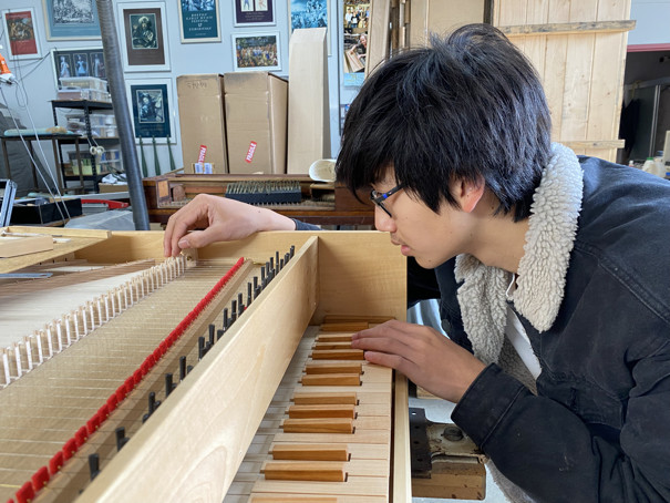 Lucas Chen working on the new AMD Cadet harpsichord 103K jpeg